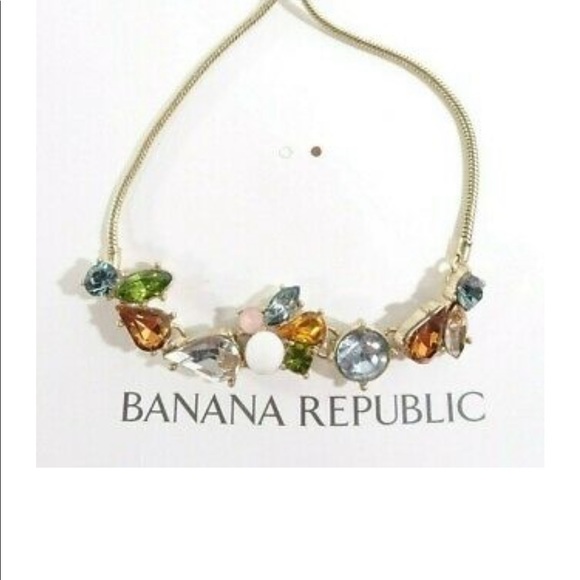 Banana Republic Jewelry - Banana Republic Women's Geo Bright Stone Slider Bracelet NWT gold plated